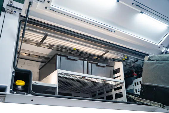 Versatile and customisable storage area